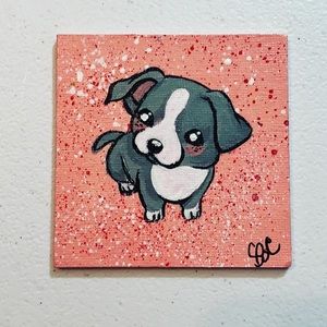 Pittie Magnet, Acrylic on Canvas